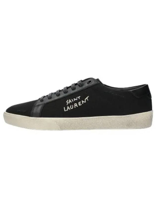 Destroyed Low Top Sneakers Black - SAINT LAURENT - BALAAN 1