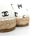 CC Logo Play Print Espadrilles White Black - CHANEL - BALAAN 8