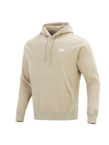 Club Fleece Pullover Hoodie Limestone - NIKE - BALAAN 1