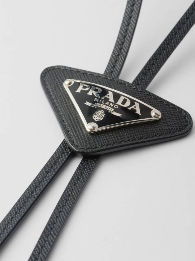 Boro Tie Necklace Black - PRADA - BALAAN 4