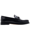 Horsebit Detail Leather Loafers Black - GUCCI - BALAAN 3