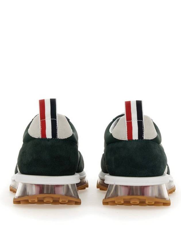 Clear Sole Tech Runner Low Top Sneakers Green - THOM BROWNE - BALAAN 5