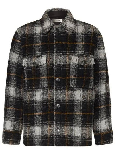 Kervont Check Shirt Jacket Anthracite - ISABEL MARANT - BALAAN 2