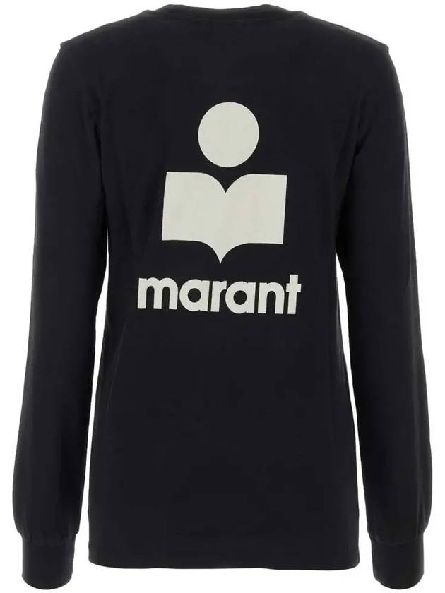 GABBY logo print tshirt black TS0132FA A3N59E 01BK - ISABEL MARANT - BALAAN 3