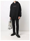 Side Logo Tape Overfit Hoodie Black - VETEMENTS - BALAAN 2