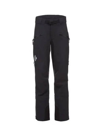 BLACK DIAMOND Recon Stretch Ski Pants WOMENS OAWAPU318 - BLACK & BROWN - BALAAN 1