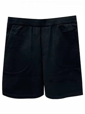 Triangle logo cotton short pants black men s 271874 - PRADA - BALAAN 1