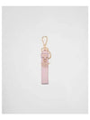 Saffiano Small Logo Charm Key Holder Alabaster Pink - PRADA - BALAAN 2