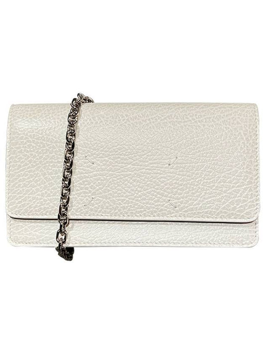 Stitch Large Chain Long Wallet White - MAISON MARGIELA - BALAAN 1