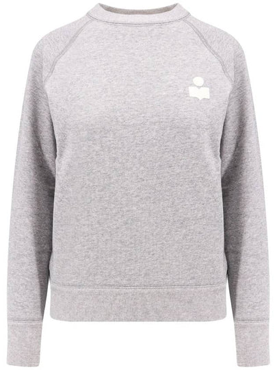 Mila Logo Cotton Sweatshirt Grey White - ISABEL MARANT - BALAAN 2