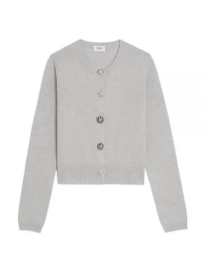 Triomphe Cashmere Cardigan Grey - CELINE - BALAAN 2