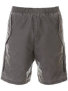 Plated Reflective Dust Colour Bermuda Shorts Grey - STONE ISLAND - BALAAN 1