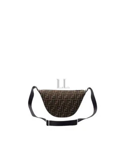 Melon FF Jacquard Small Shoulder Bag Brown - FENDI - BALAAN 2