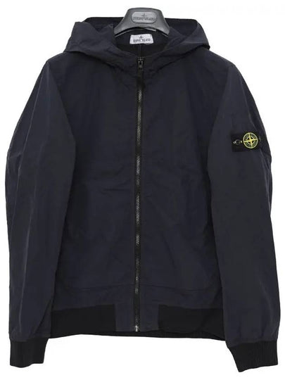 Kids Wappen Patch Wind Zip Up Hoodie Navy - STONE ISLAND - BALAAN 2