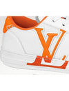 Charlie Low-Top Sneakers White Orange - LOUIS VUITTON - BALAAN 3