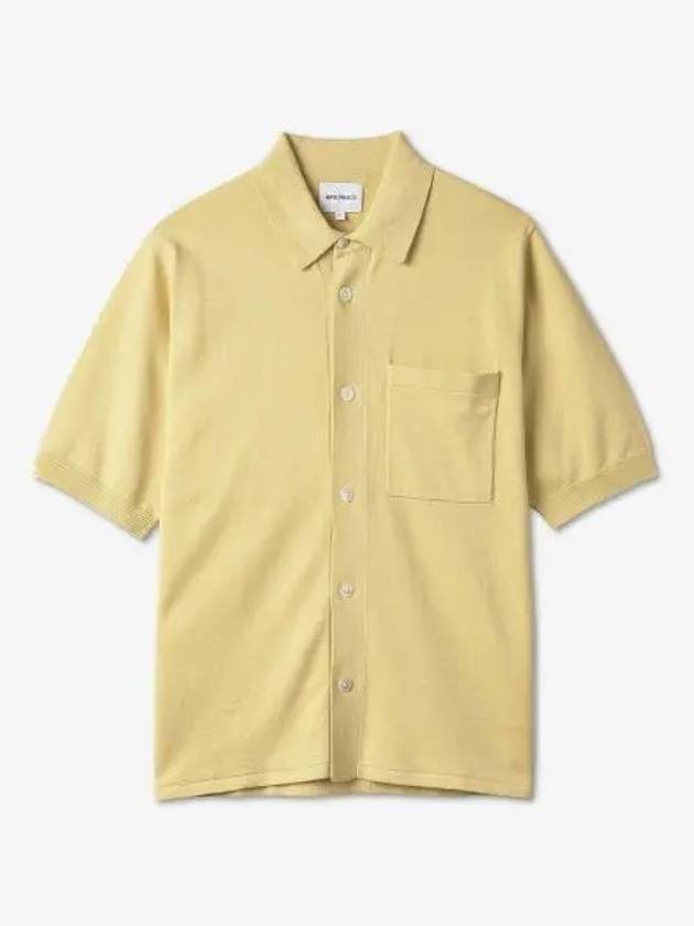 Rolo Linen Short Sleeve Shirt Sunwashed Yellow N4505728056 - NORSE PROJECTS - BALAAN 1