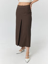 Inverted Long Skirt Brown - CLAIR DE SAGE - BALAAN 2