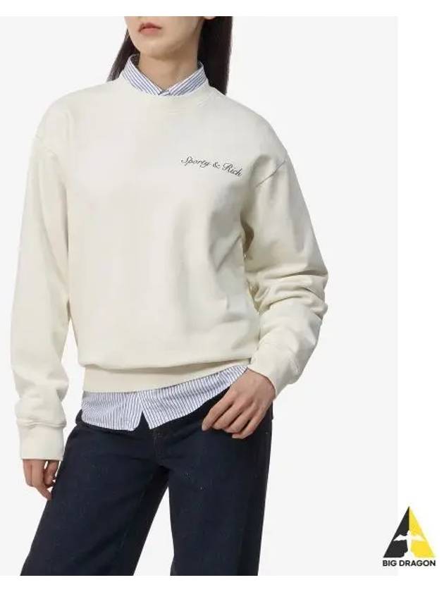 Syracuse crew neck sweatshirt OFFWHITE off white CRAW2339OF - SPORTY & RICH - BALAAN 1