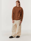 alpaca embroidery knit sweater dark orange - MONTSENU - BALAAN 4