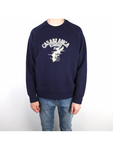 ICHIBAN Sweatshirt Navy - CASABLANCA - BALAAN 1