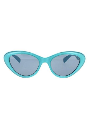 Cat Eye Acetate Sunglasses Blue - GUCCI - BALAAN 1