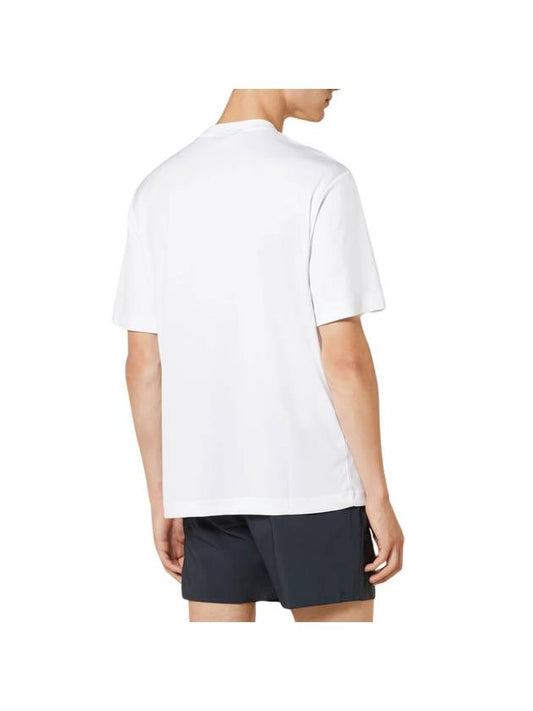 Ade Logo Print Short Sleeve T-Shirt White - J.LINDEBERG - BALAAN 1