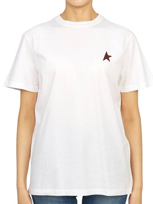 Small Star Crew Neck Short Sleeve T-Shirt White - GOLDEN GOOSE - BALAAN 2