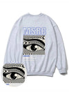 Of the Eye Vivid Blue Overfit Sweatshirt Melange Gray - MONSTER REPUBLIC - BALAAN 3
