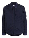 Men's Chrome R Over Shirt Zip Up Jacket Navy - CP COMPANY - BALAAN 3