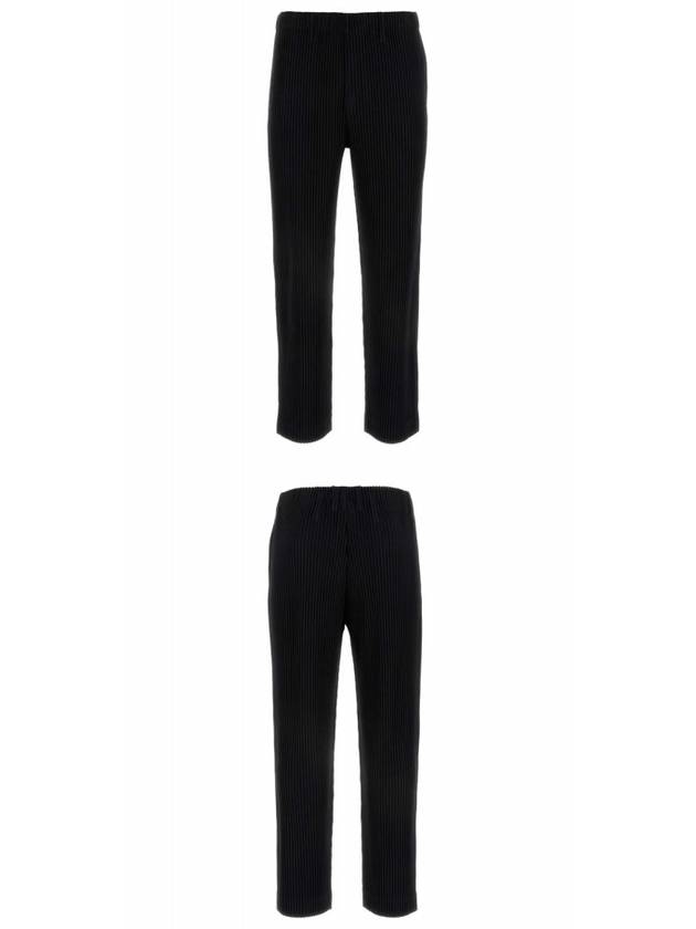 Pleated Straight Pants Black - ISSEY MIYAKE - BALAAN 5