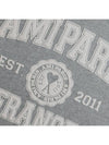 Paris Logo Short Sleeve T-Shirt Grey - AMI - BALAAN 5
