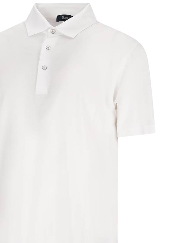 Short Sleeve Cotton Pk Shirt White - HERNO - BALAAN 4