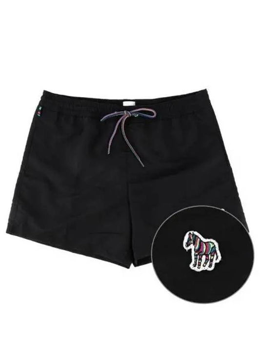 Men's Zebra Logo Swim Shorts Black - PAUL SMITH - BALAAN 2