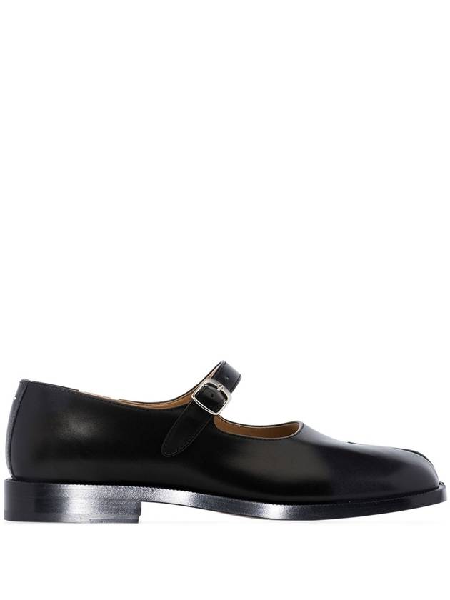 Women's Tabi Calfskin Mary Jane Flat Shoes Black - MAISON MARGIELA - BALAAN 2