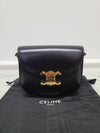 Black Shiny Calfskin Triomphe Clea Besace - CELINE - BALAAN 8