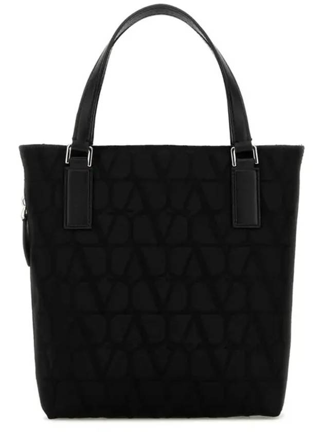 Toile Iconographe Small Tote Bag Black - VALENTINO - BALAAN 2