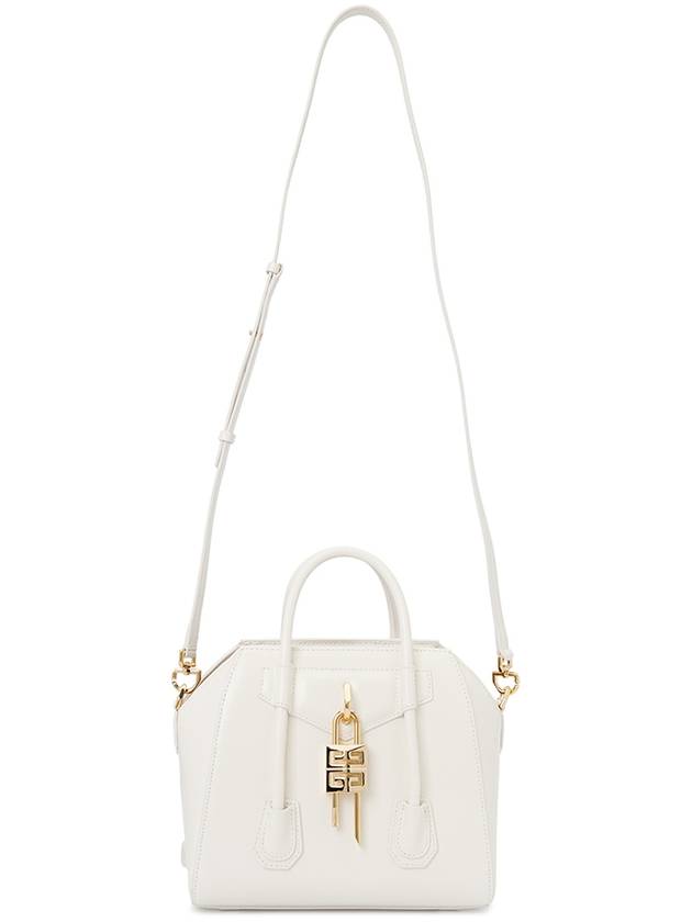 Antigona Lock Mini Cross Bag White - GIVENCHY - BALAAN 8