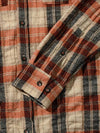 Wool Check Washed Shirt Orange - UJBECOMING - BALAAN 5