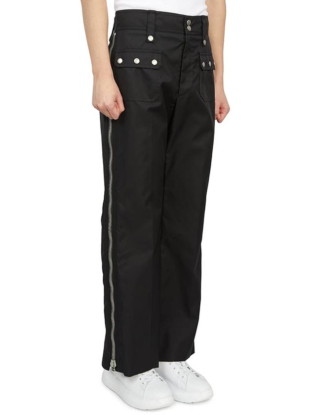 Nylon Straight Pants Black - GUCCI - BALAAN 5