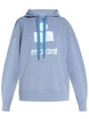 Miley Big Logo Oversized Hoodie Grayish Blue - ISABEL MARANT - BALAAN 3