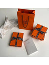 Mini Pop H Pendant Rose Gold & Blanc - HERMES - BALAAN 8