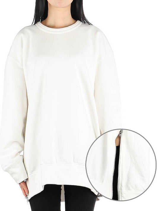 Women's Long Sleeve Sweatshirt White - COMME DES GARCONS - BALAAN.