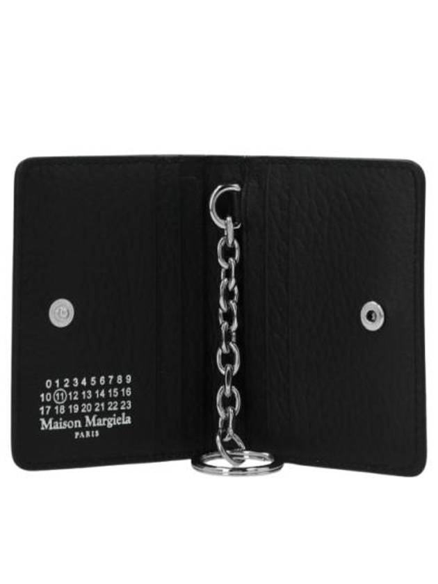 4 Stitch Keyring Card Wallet Black - MAISON MARGIELA - BALAAN 5