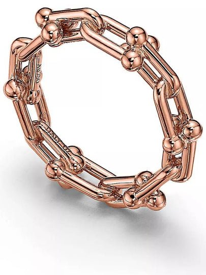 Tiffany HardWearMicro Link Ring Rose Gold - TIFFANY & CO. - BALAAN 2