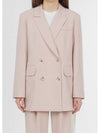 Colin Office Setup Double Button Flap Pocket Jacket Powder Pink COLIN29PP - RAMUSTUDIO - BALAAN 3