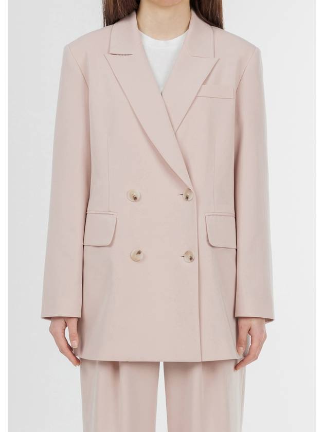 Colin Office Setup Double Button Flap Pocket Jacket Powder Pink COLIN29PP - RAMUSTUDIO - BALAAN 3