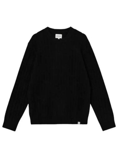 Merino lambswool crew knit black - NORSE PROJECTS - BALAAN 1