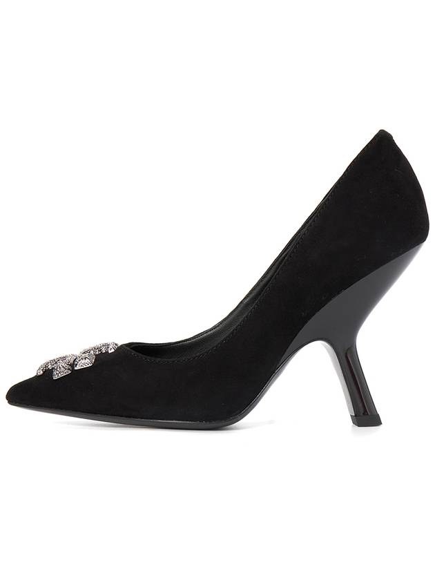 Eleanor Square Pumps Heel Black - TORY BURCH - BALAAN.