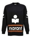 Logo Print Cotton Long Sleeve T Shirt Black - ISABEL MARANT - BALAAN 2