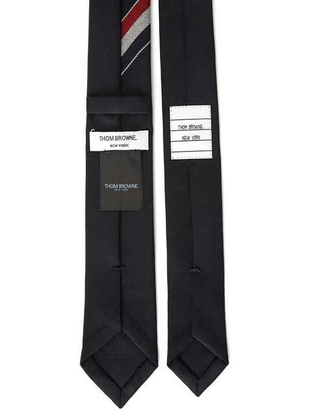 Three-Line Engineer Stripe Wool  Neck Tie Navy - THOM BROWNE - BALAAN 3